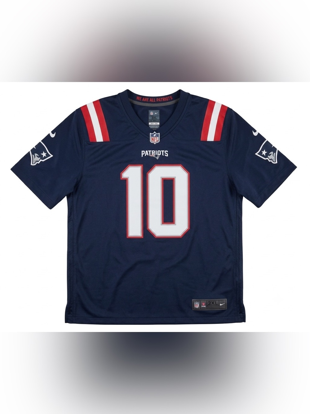 Mac Jones Nike New England Patriots Navy #10 Football Jersey